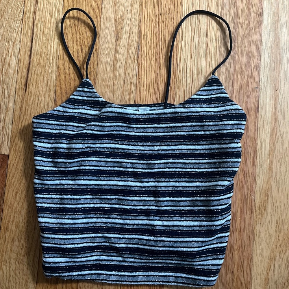 Blue and sparkly tank top! Worn a few times.
